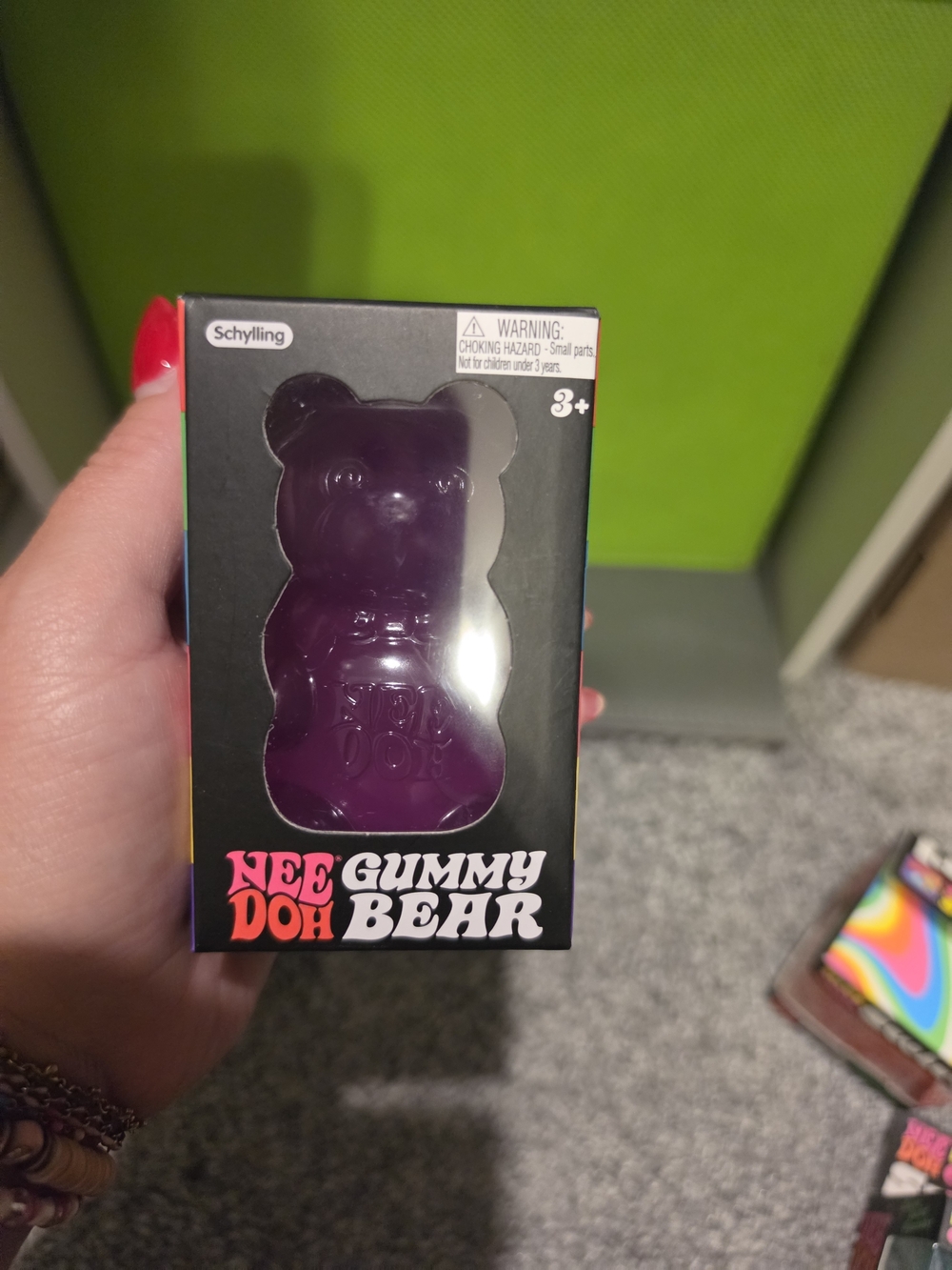 NeeDoh Purple Gummy Bear NIB